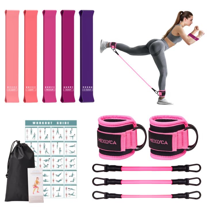 Resistance Bands Set with Cuffs, Set of 8 S667361