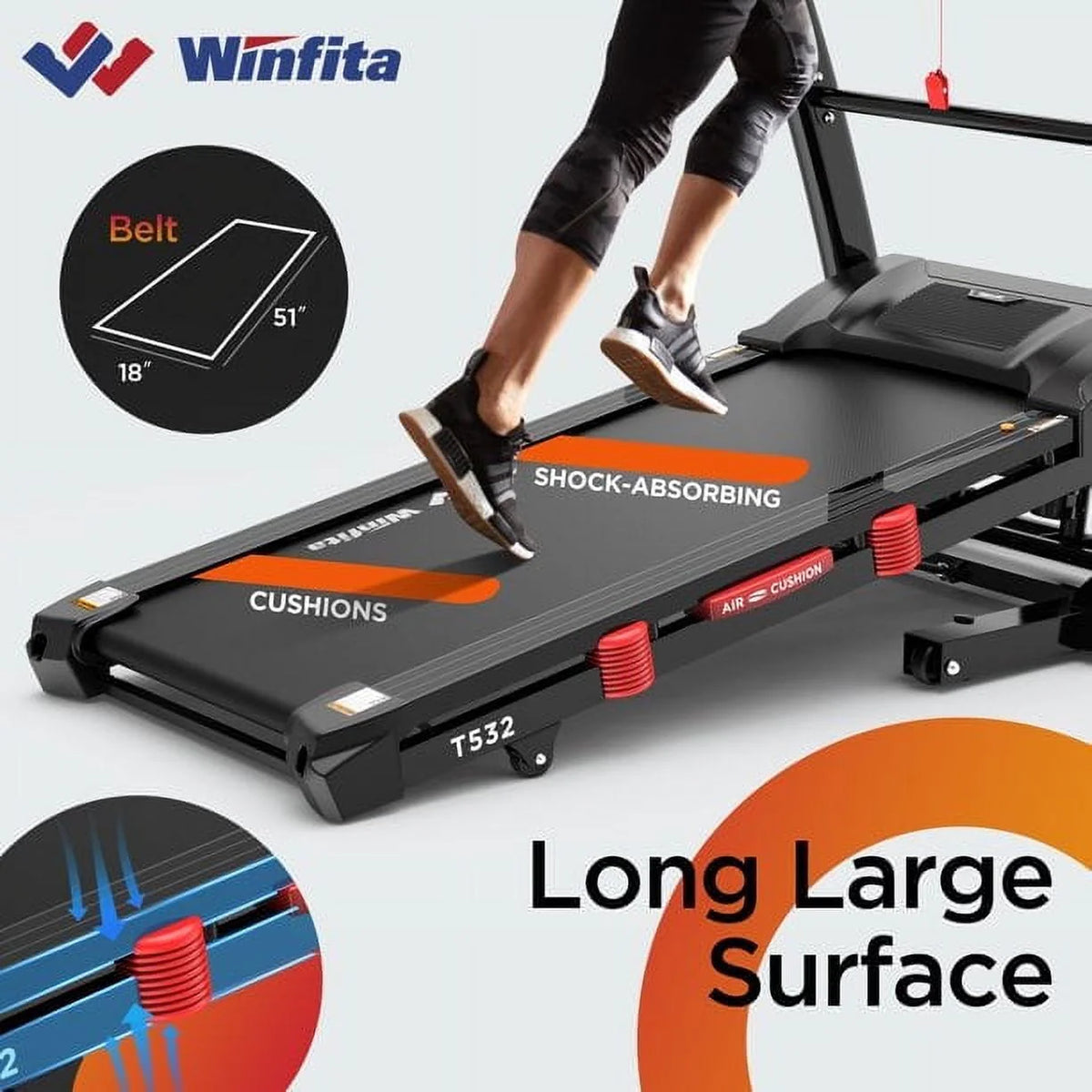 4.5HP Folding Treadmill with 15% Auto Incline B876184