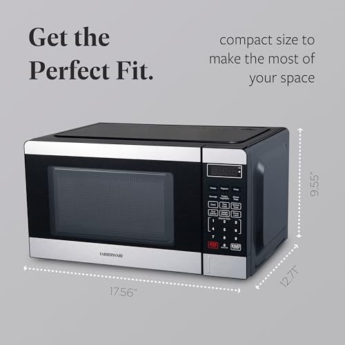 700 Watts 0.7 Cu. Ft. Retro Black Microwave Oven T579