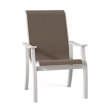 Patio Dining Armchair Textured Snow Red R805135