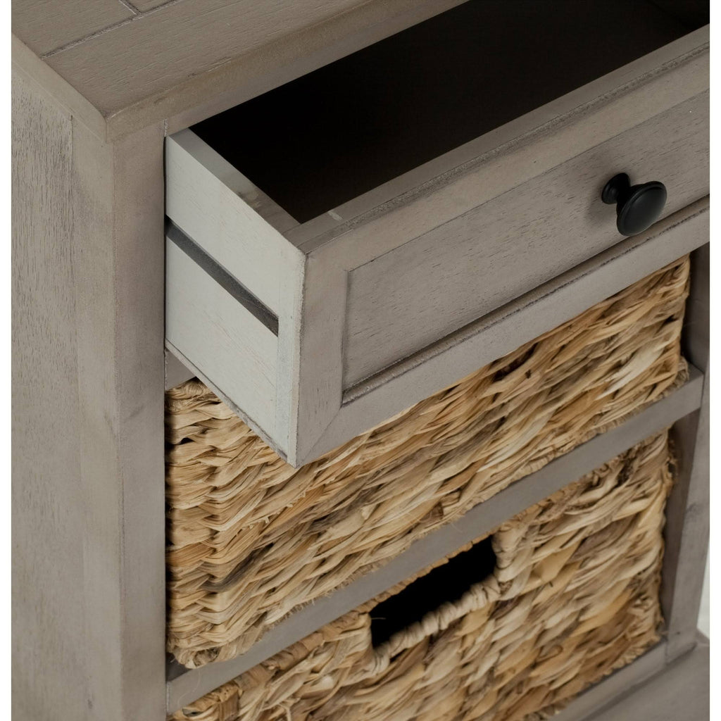 Grey Storage Side Table P91175