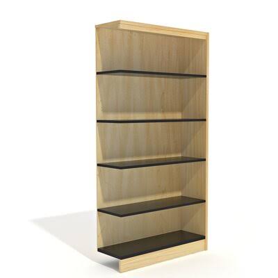 36x22 W 5 Shelves Natural Maple Bookcase N9230