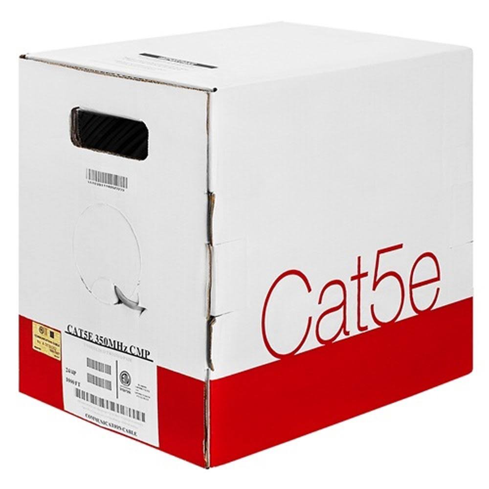 Cat5e UTP 24AWG Bare Copper 1000ft Solid Blue Bulk Cable U157