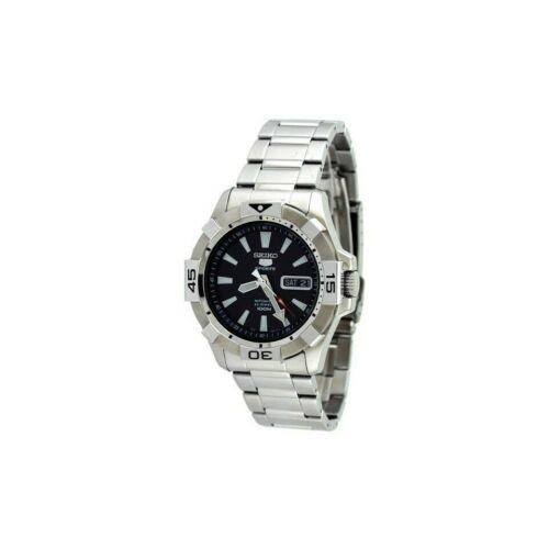Black Dial Stainless Steel Automatic Mens Watch S215