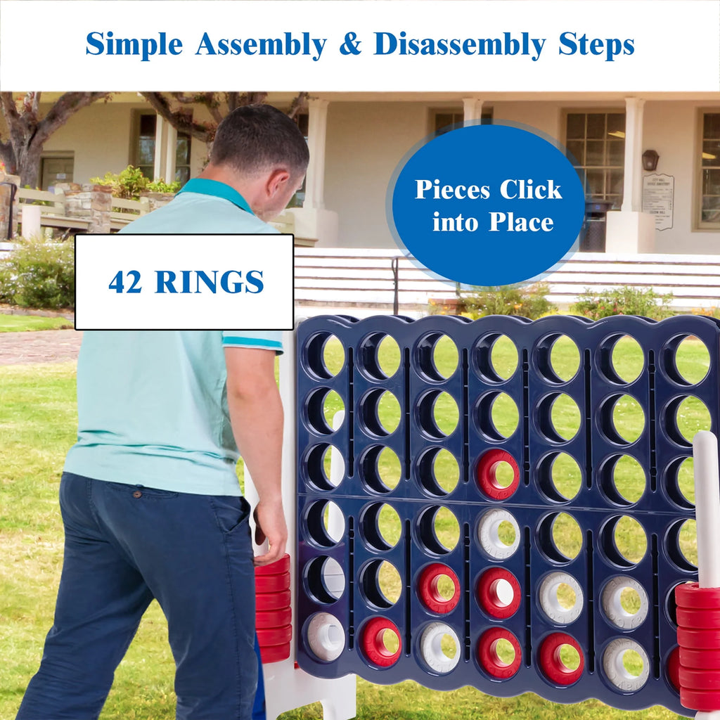 Jumbo 4-to-Score 4 in A Row Giant Game Set D494