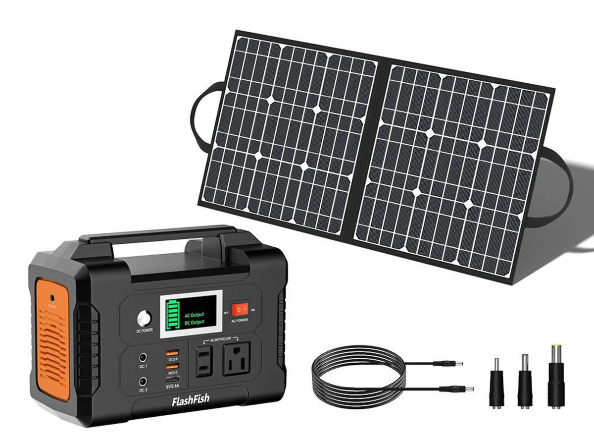 200W Portable Power Station with 50W Solar Panel W553