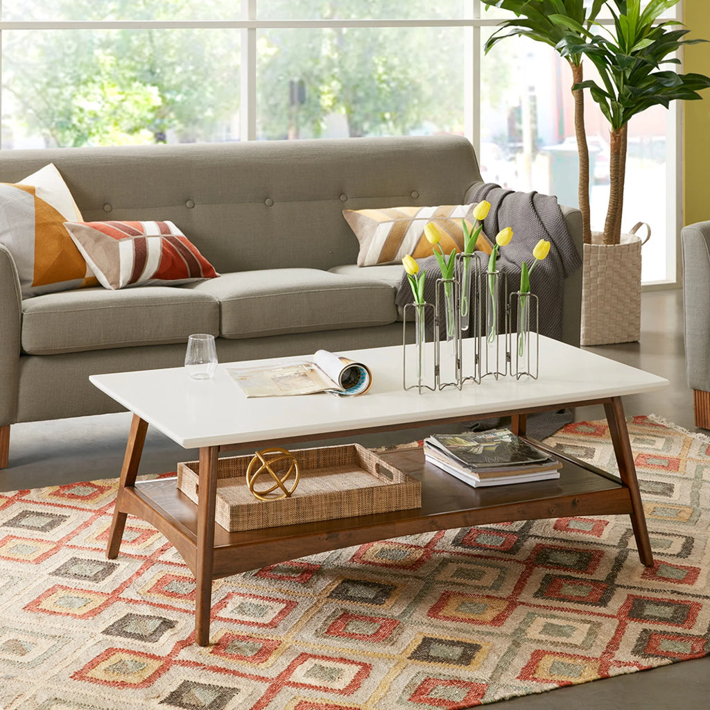 Off-White Pecan Coffee Table H88936