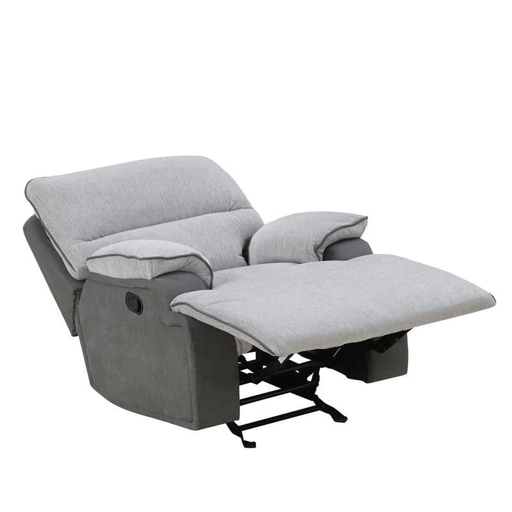 Light Gray Fabric Recliner Chair A5242