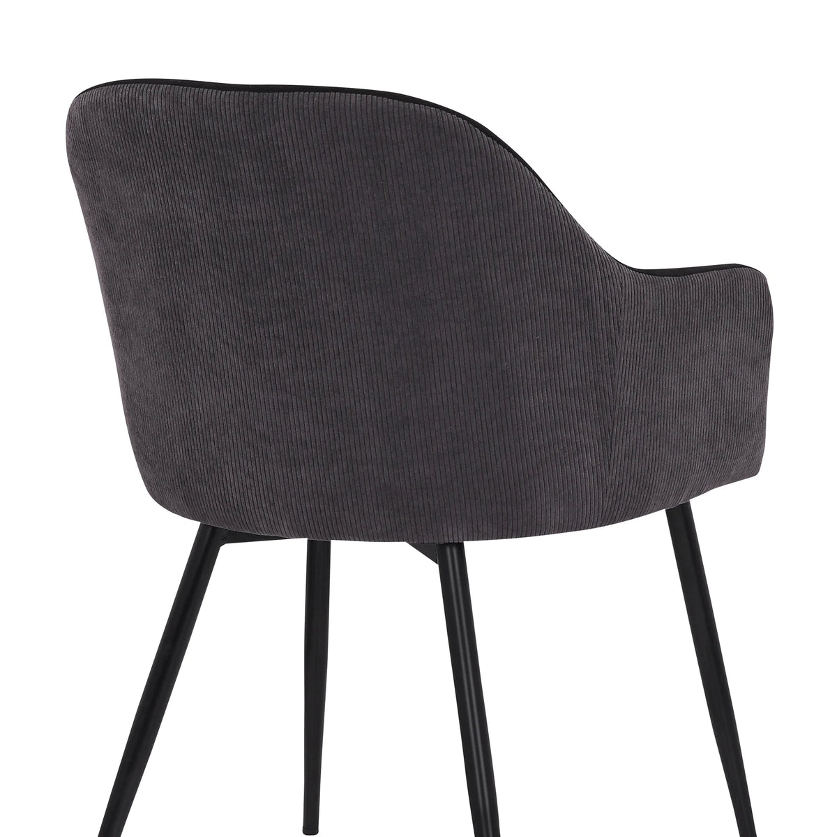 Black Dark Grey Fabric Dining Chair S62641