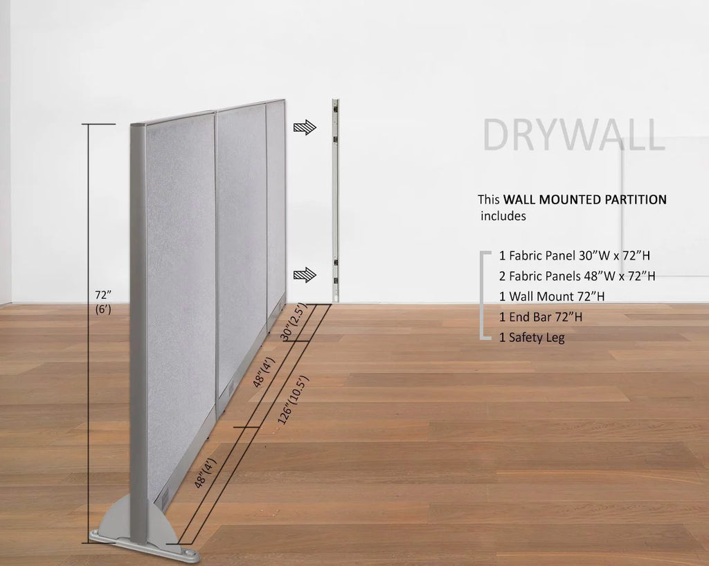 Wall Mounted Office Partition Room Divider U26607
