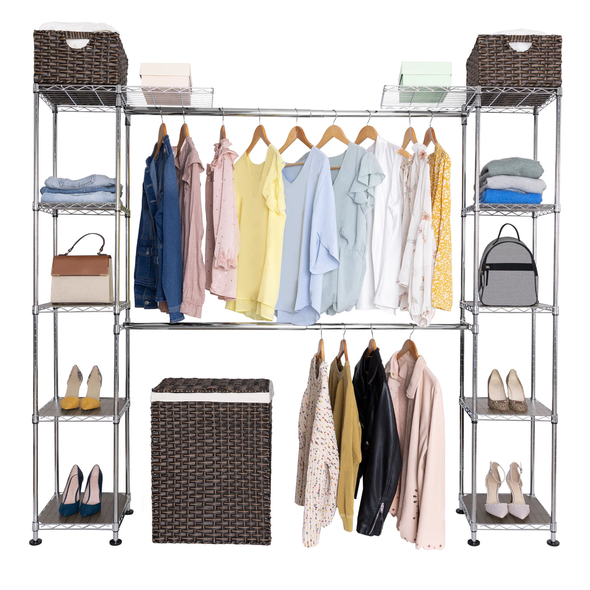 Steel Expandable Closet Organization System J471936