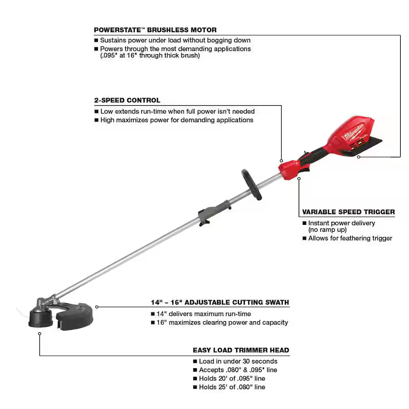 18V Lithium-Ion Cordless Brushless String Trimmer and Blower Combo Kit N894