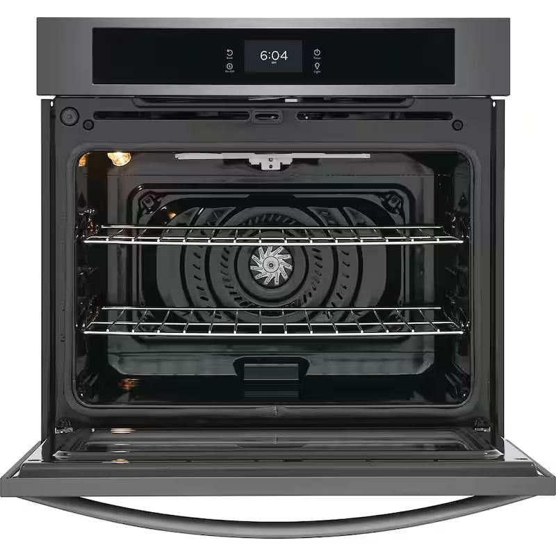 30 in. Single Electric Built-In Wall Oven with Convection in Black Stainless Steel W47973