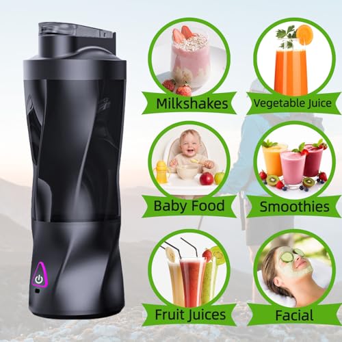 Portable Blender 360W 6000mAh 23oz BPA-Free Black B137869