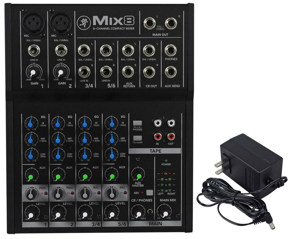 8 Channel Compact Mixer U70828
