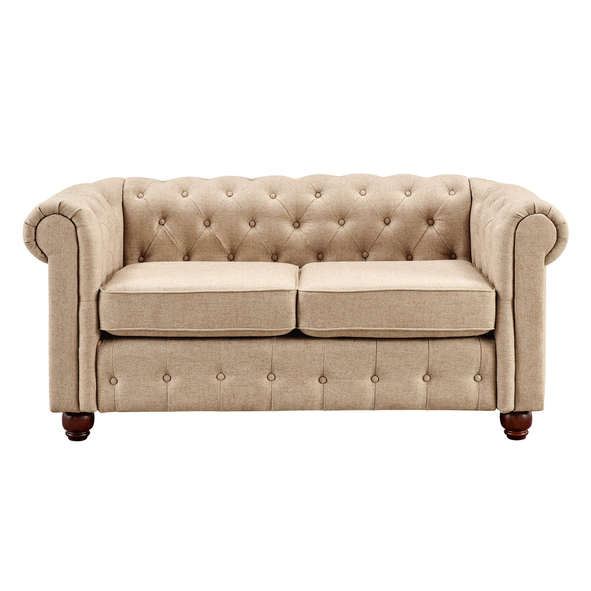 Cream Living Room Loveseat Q208