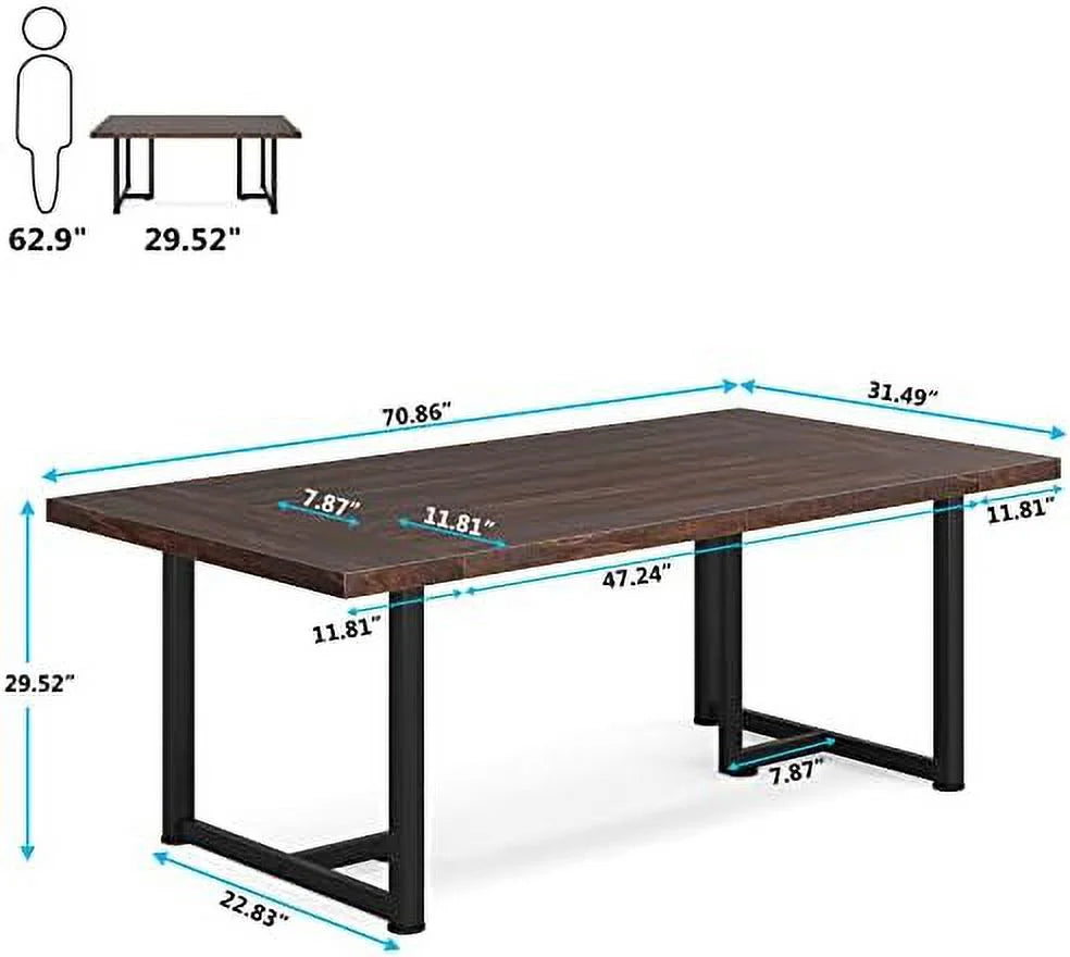 Brown Wooden Executive Desk B834