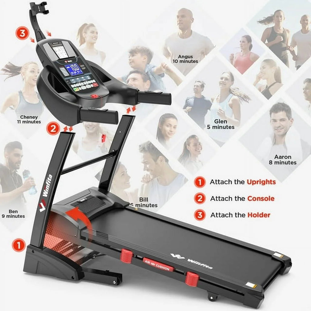 4.5HP Folding Treadmill with 15% Auto Incline B876184