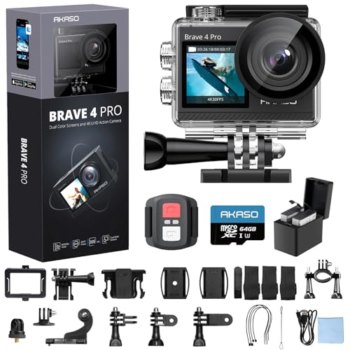 4K30 Action Camera with 256GB MicroSD U3 Card L358