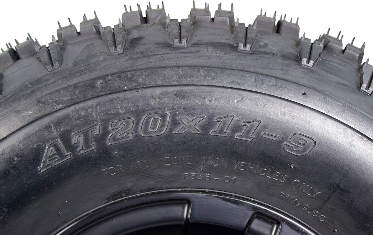 22x7-10 ATV Front Tire & 10x5 Black Wheel Kit (2 Pack) A37514