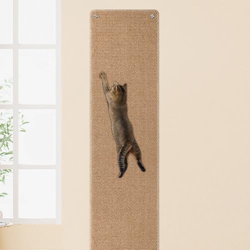 71x15.8 Thickened Cat Wall Climbing Carpet with 16 Fixed Nails L262761