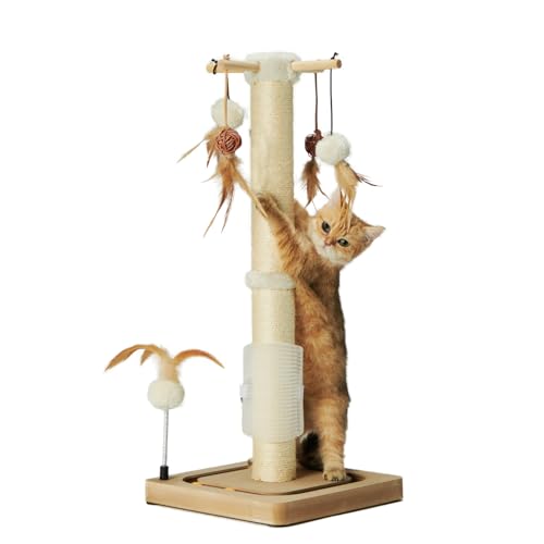 Beige 25 inches Cat Scratching Post Q1964