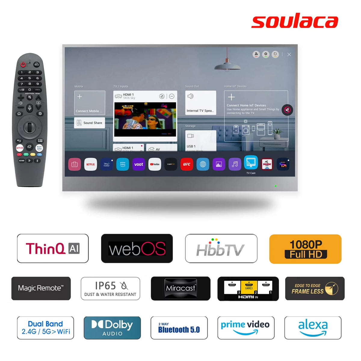 22 inches Waterproof Smart LED TV I86915