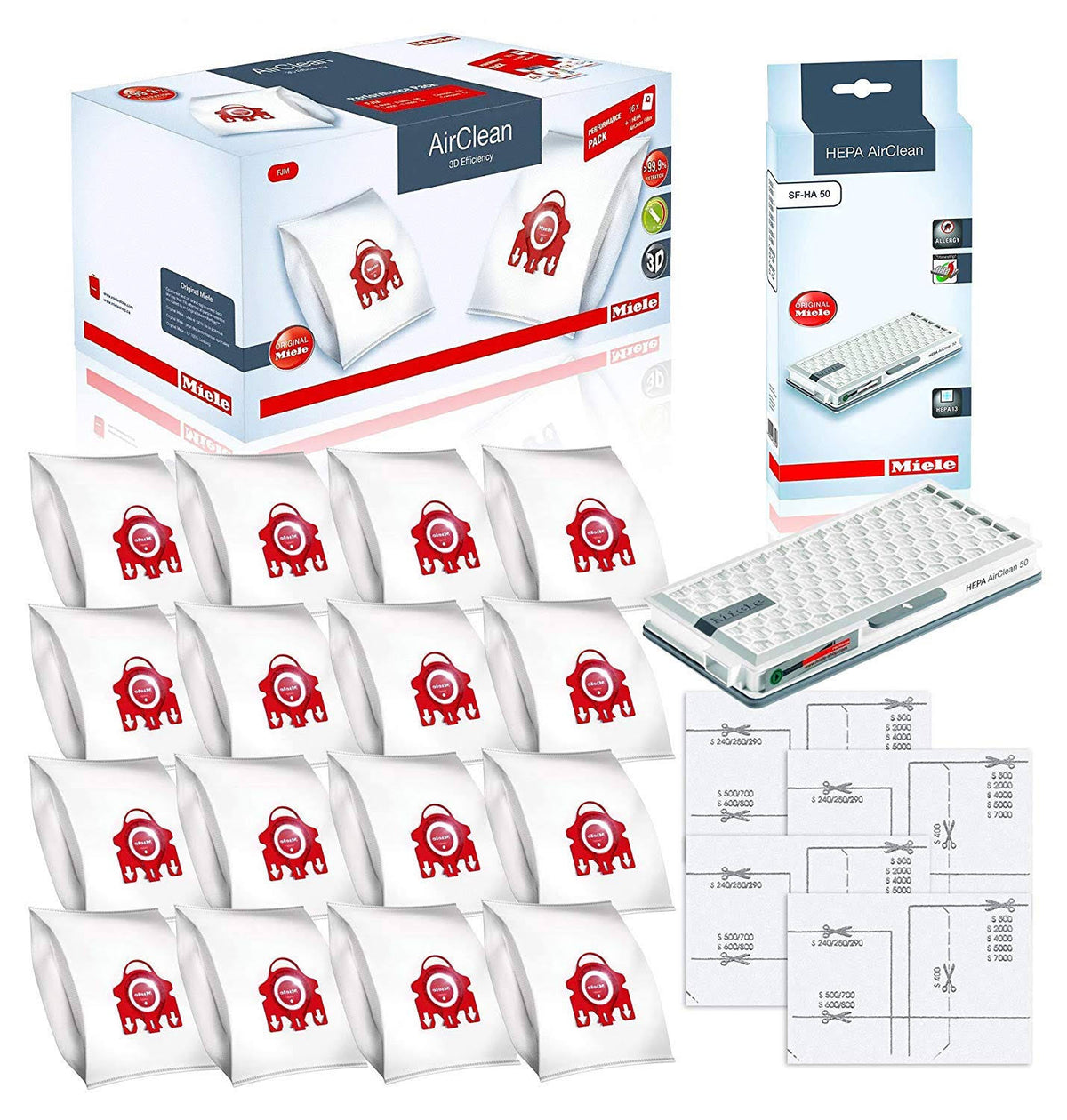 16 Type FJM AirClean 3D Efficiency Filterbags G6860