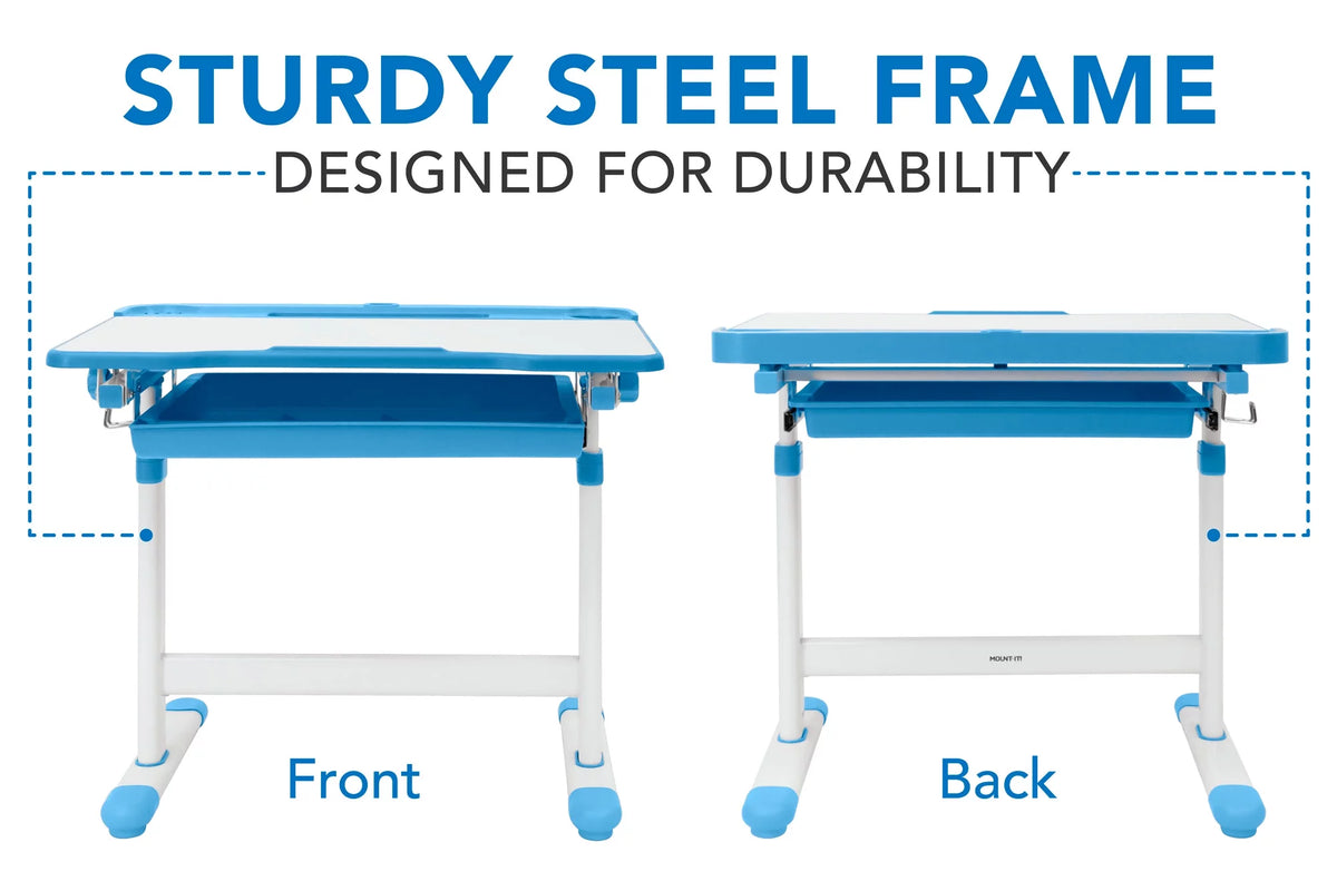 Kids Desk and Chair Set Blue M33198