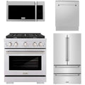 30 in. Gas Range, Over The Range Microwave, 3 Rack Dishwasher, Refrigerator T101979