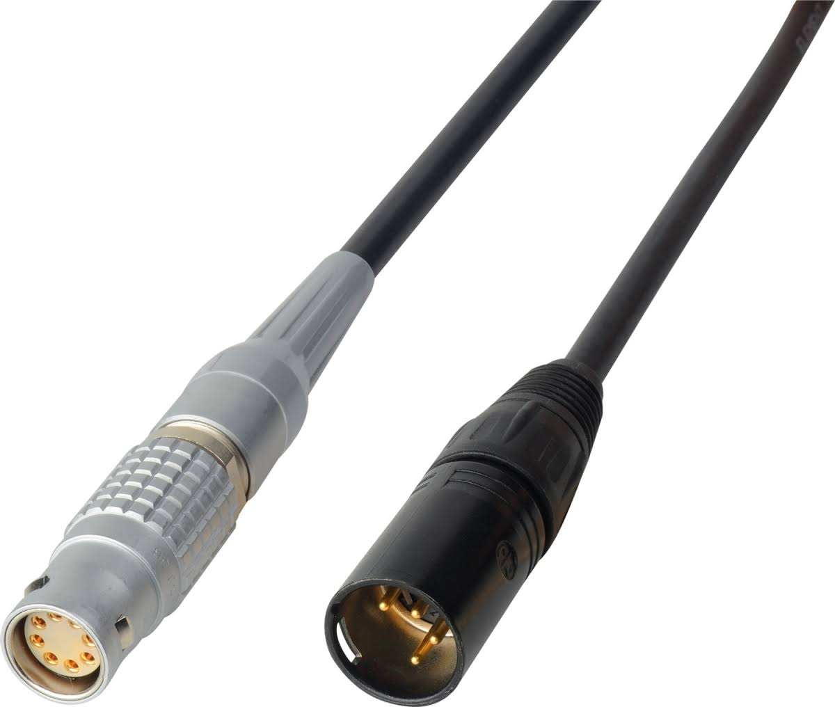 Power Cable 12V DC LEMO 3B-8F to 4-Pin XLR Male 2 ft S46961