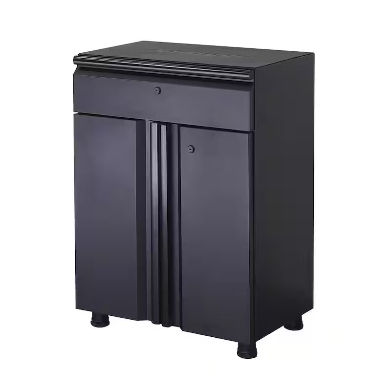 9 Piece Welded Steel Garage Storage System in Black Q254
