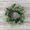 Fern Eucalyptus Purple Flower Wreath Pack of 2 Y532008