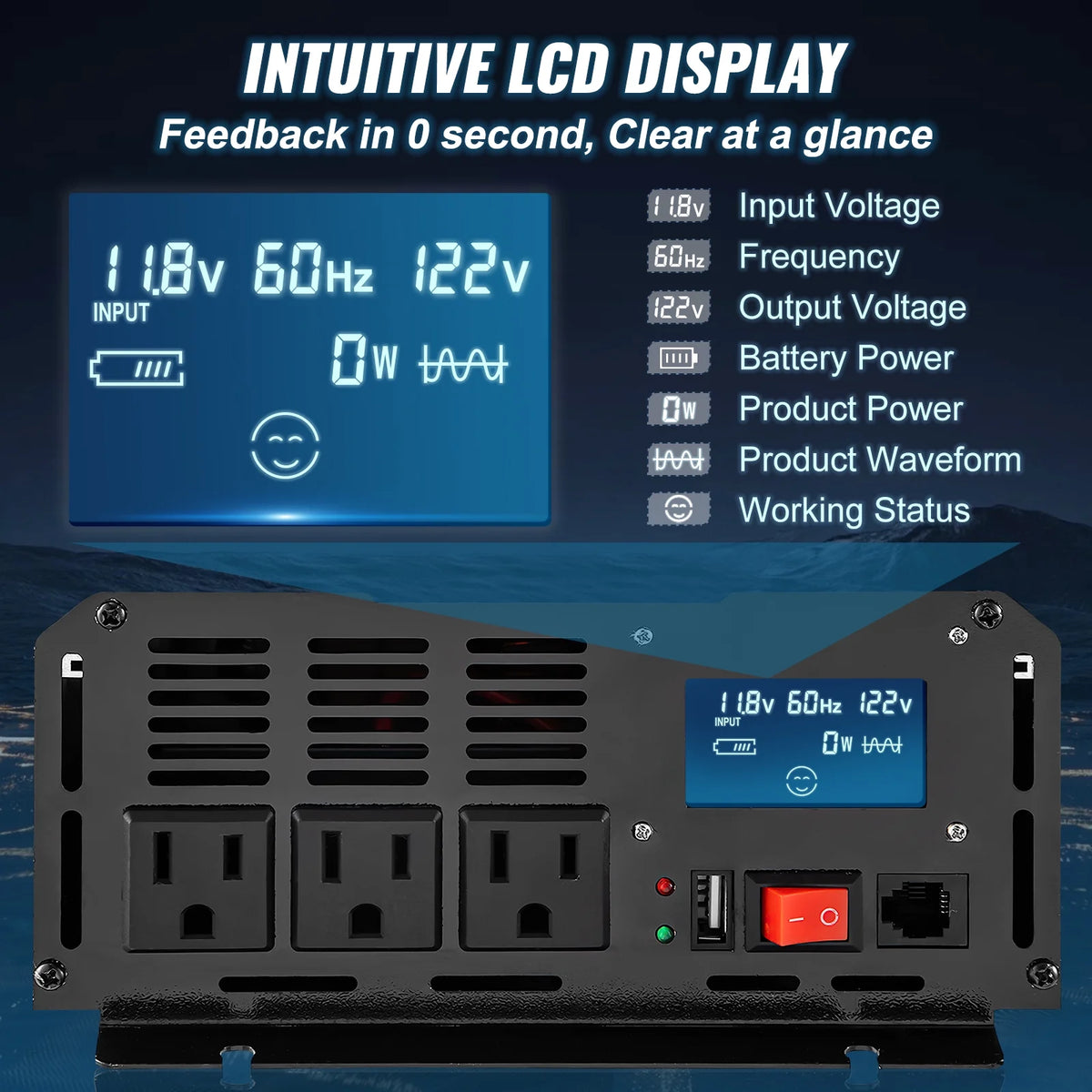2500 W Pure Sine Wave Inverter O948857