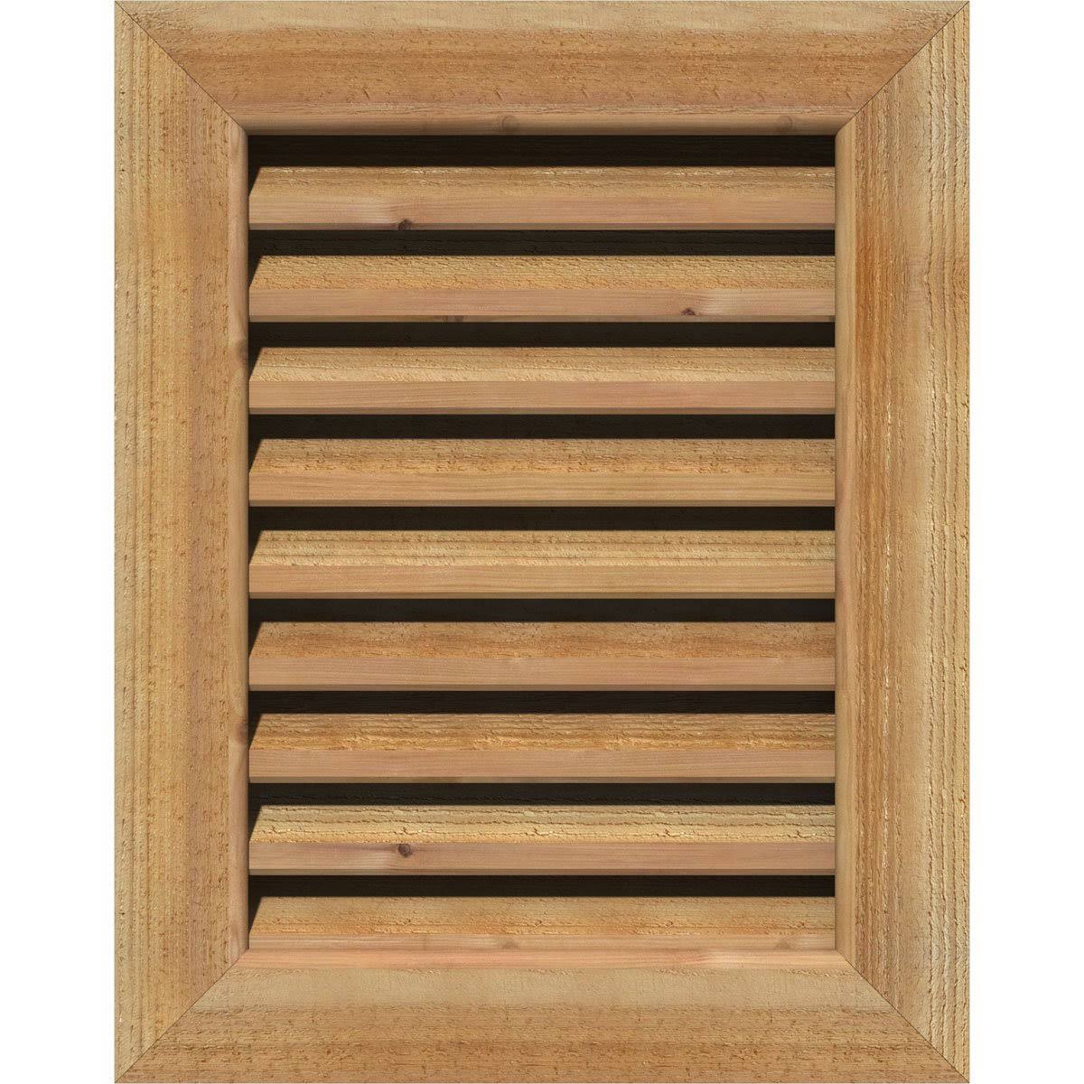Unfinished Rough Sawn Western Red Cedar Vertical Gable Vent O32673
