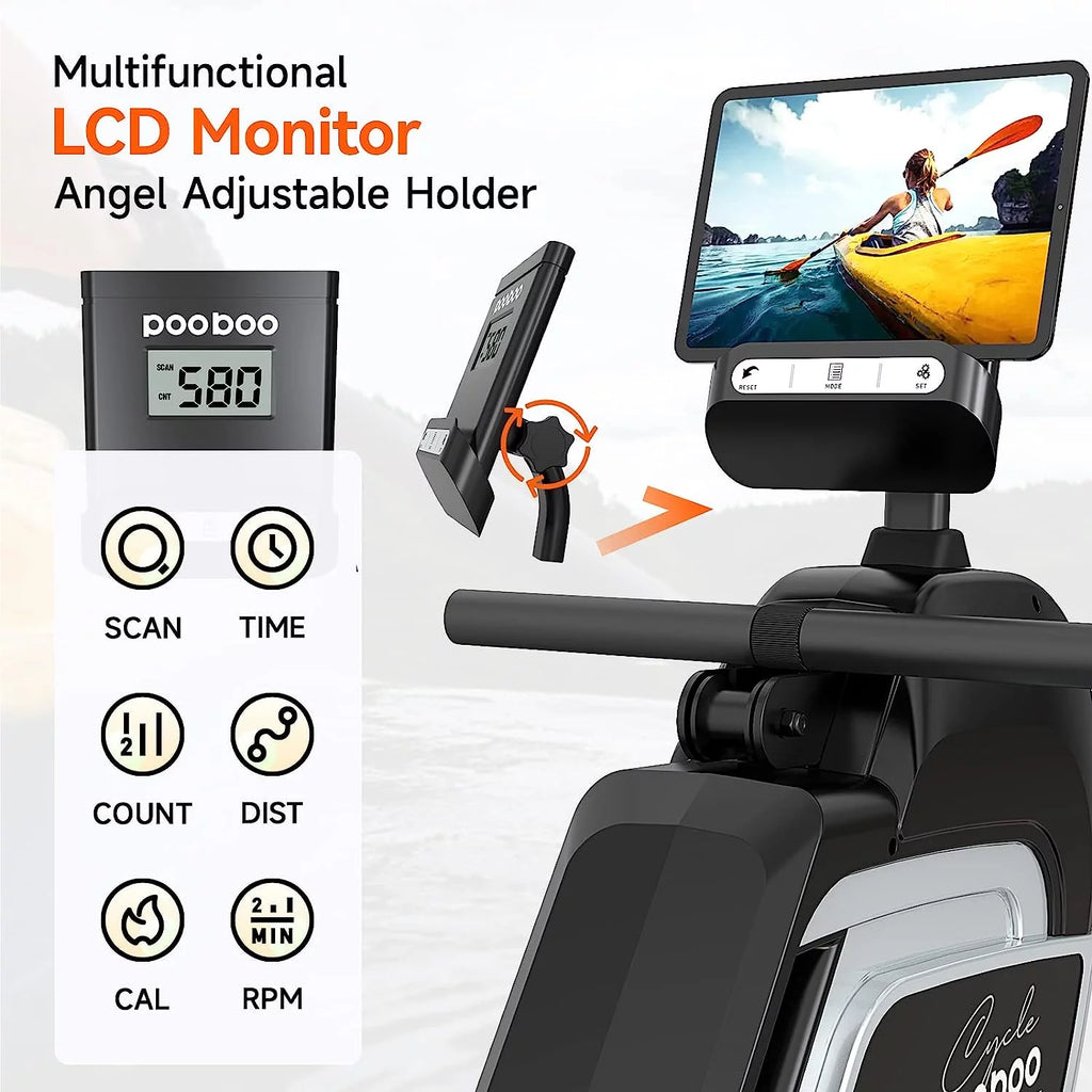 Foldable Magnetic Rowing Machine 350 LB Weight Capacity N26234