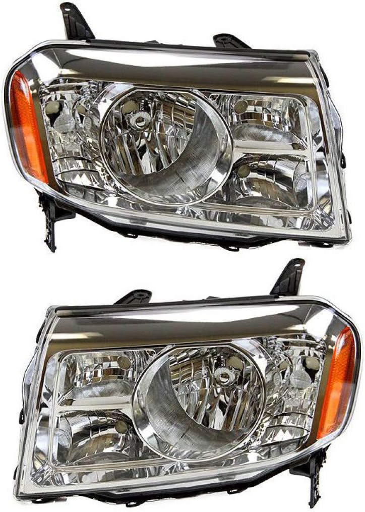 Honda Pilot Headlight Assembly 2009 2010 2011 Pair Driver and Passenger Side C111044