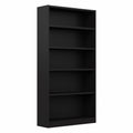 5 Shelf Classic Black Bookcase D4527