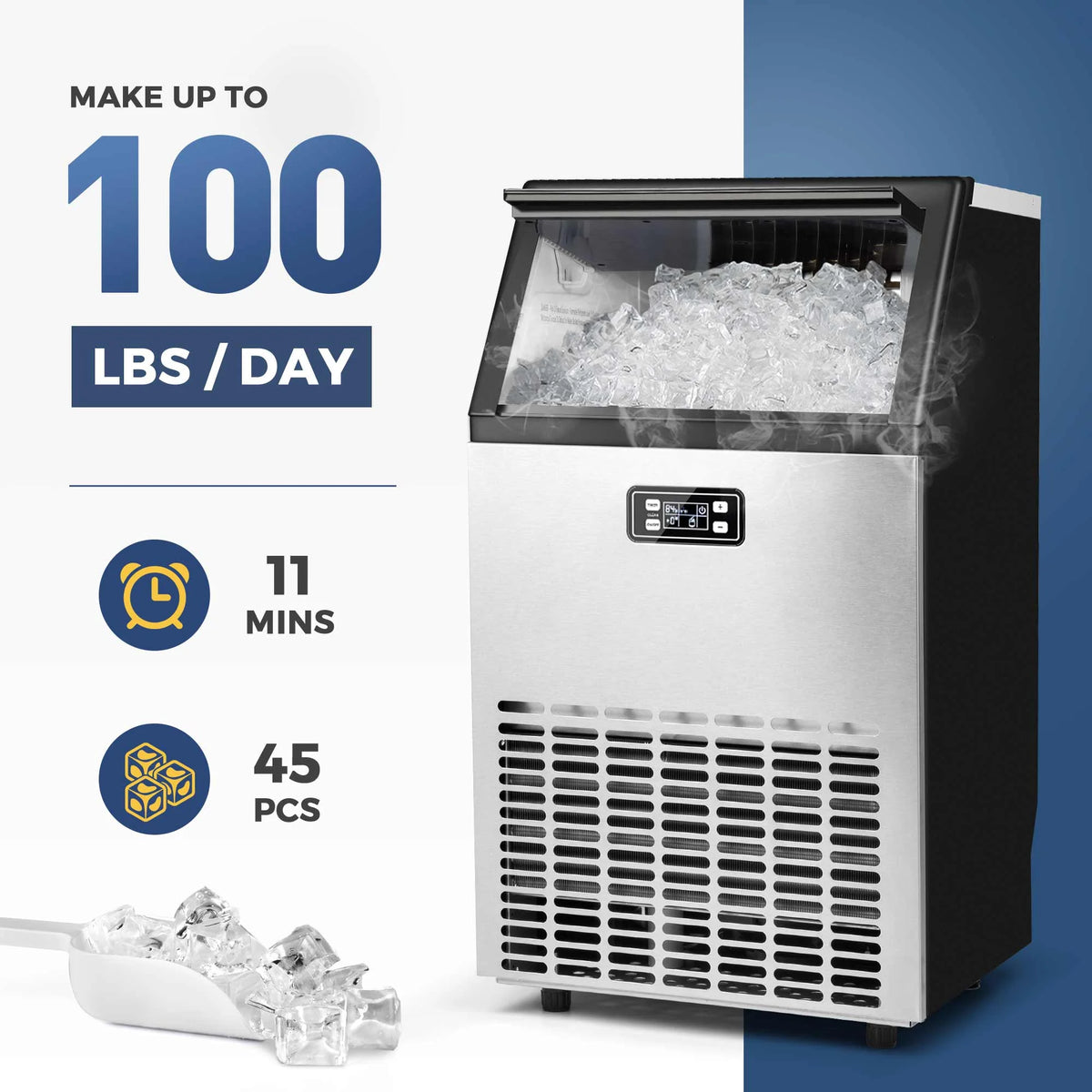 Commercial Stainless Steel Ice Maker Machine B18736