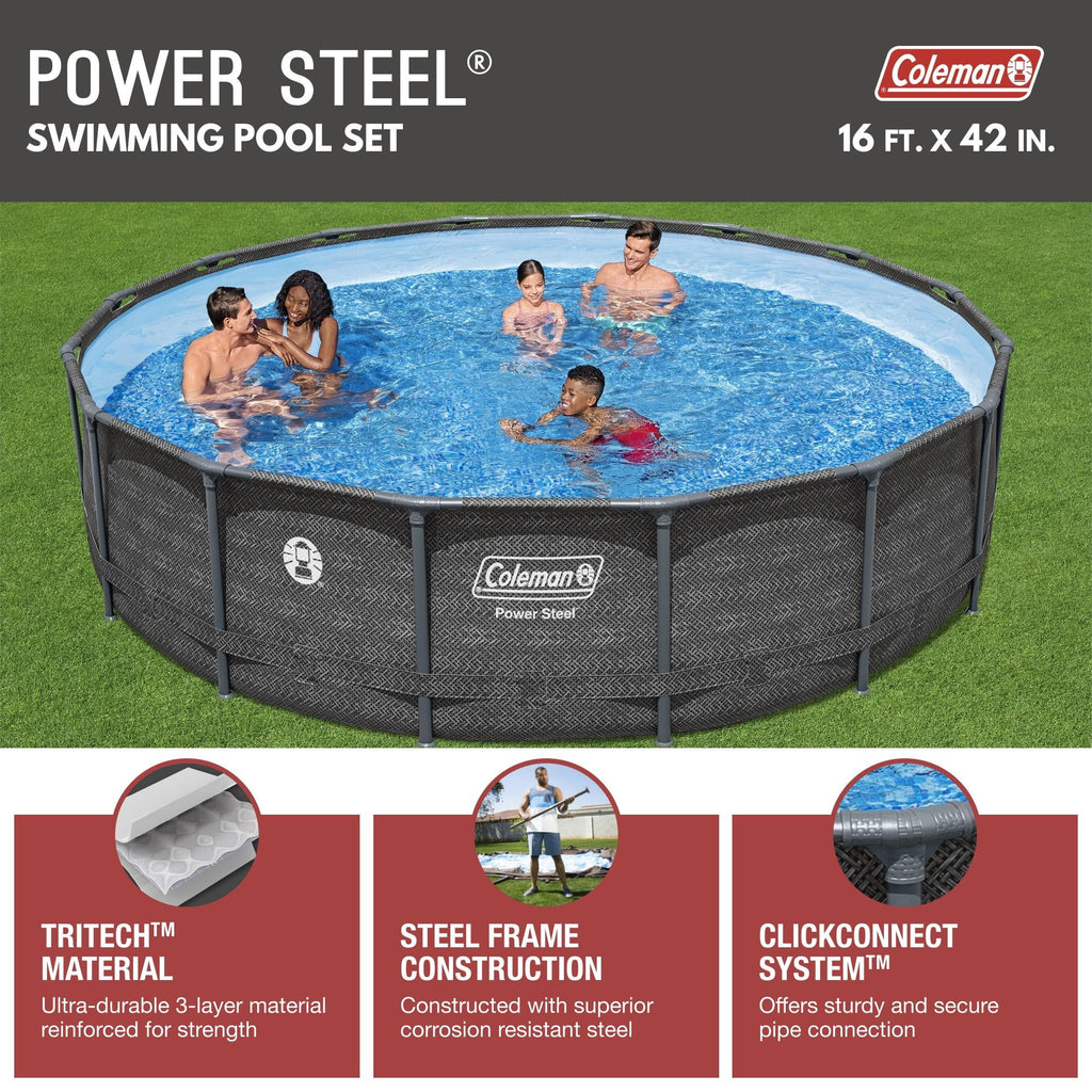 Round Metal Frame Above Ground Pool Set O271