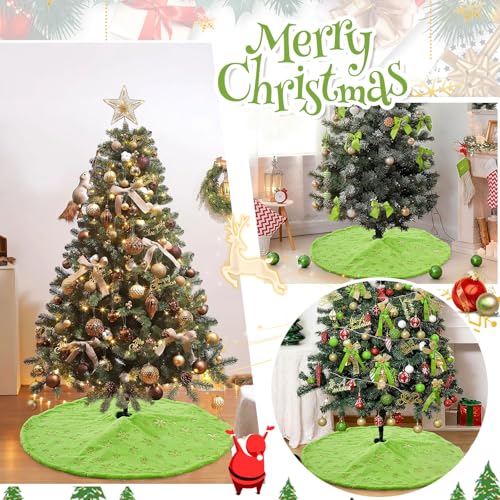 White 36 Inches Faux Fur Christmas Tree Skirt F63596