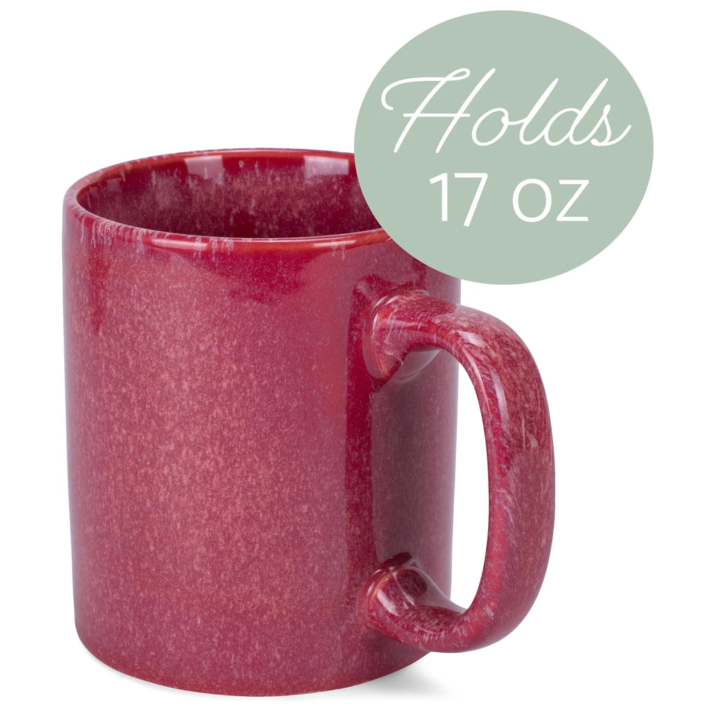 Ceramic Mugs Set of 4 Maraschino Red K66205