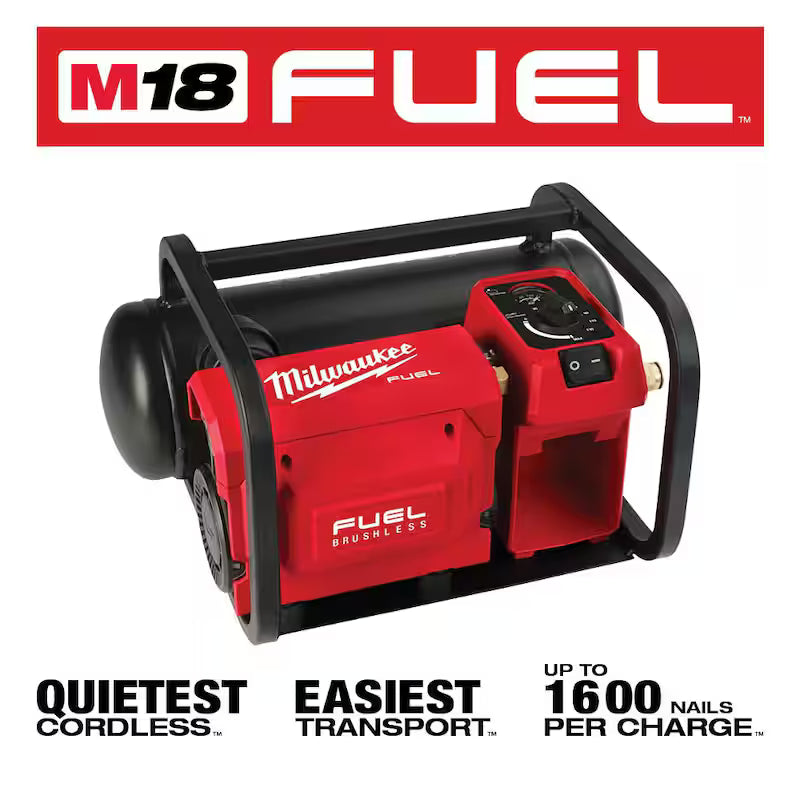 18-Volt Lithium-Ion Brushless Cordless Compact Quiet Electric Compressor I826