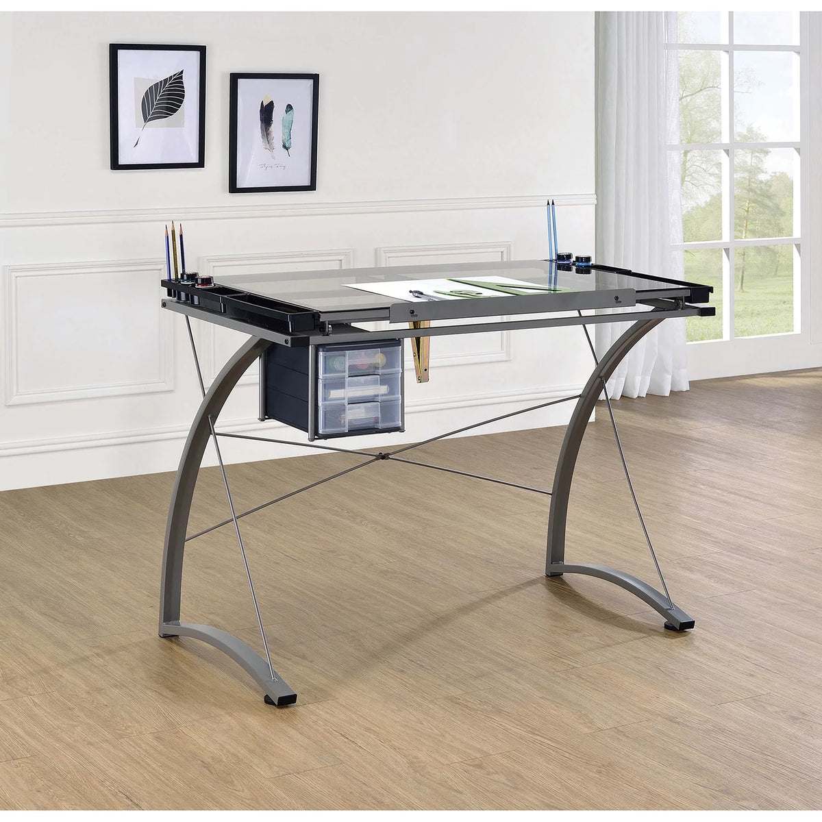 Drafting Desk with 3-drawer C9642