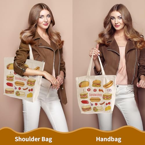 10 Pack Canvas Tote Bag with Zipper D52502