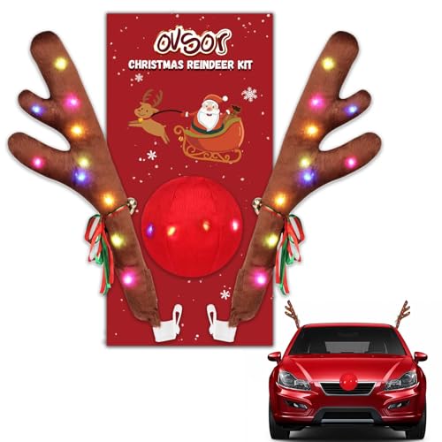 Christmas Reindeer Car Kit with LED B35441