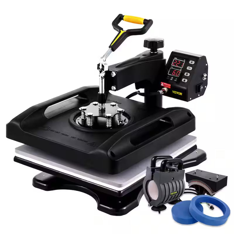 15 in. x 15 in. 5 in 1 Heat Press Machine Black I913100
