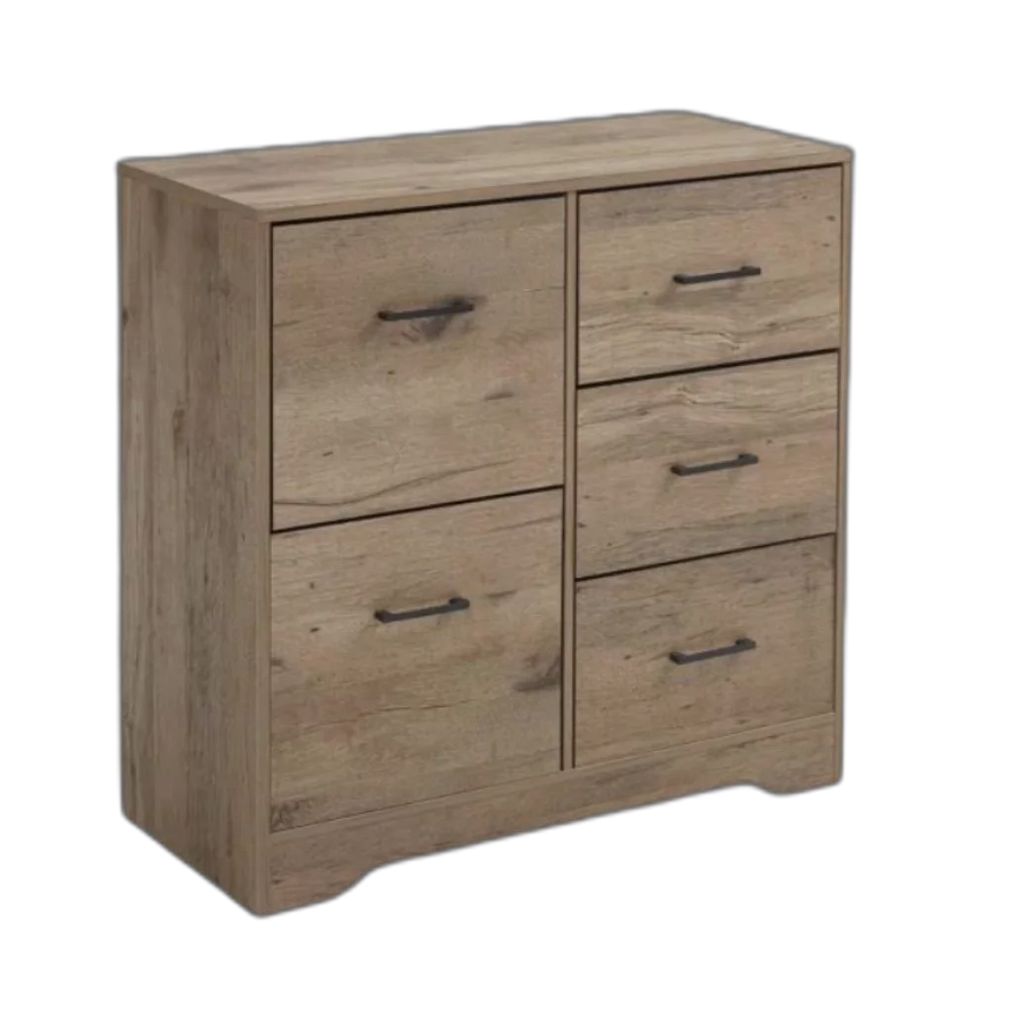 5 Drawer Brown Dresser B674138