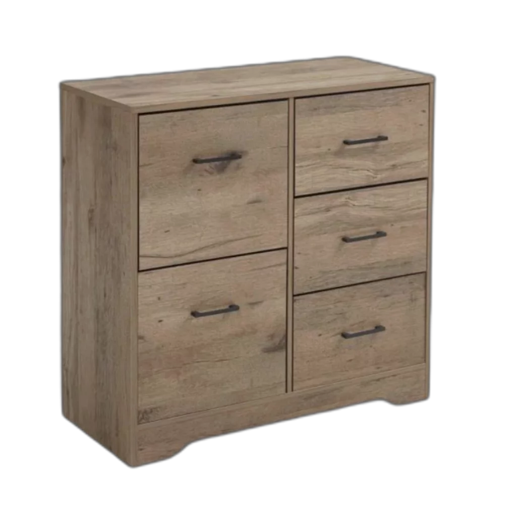 5 Drawer Brown Dresser B674138
