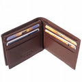 Dark Brown Calfskin Leather Mini Wallet P786683